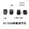 Spring buckle button type spring buckle adjustment buckle plastic double-hole rope buckle adjustment pig nose buckle details Picture